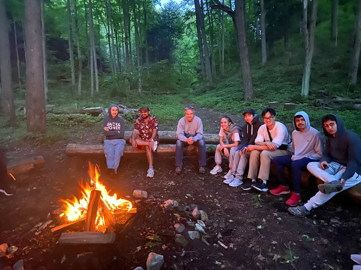 The legendary yearly Symcor camping trip, colorized